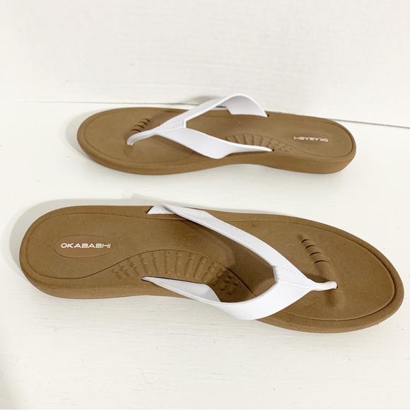Okabashi Breeze Flip Flop Thong Sandal Contoured Footbed Arch Support Waterproof - Picture 2 of 11